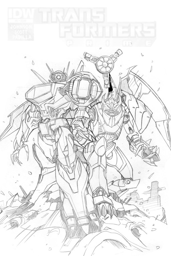 Transformers Prime  Rage Of The Dinobots 3 Comic Shockwave And Unnamed Insecticon Image  (2 of 3)